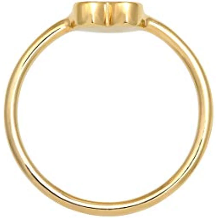 Elli Fingerring Herz Liebe, zeitloser 925 Silber Ring als romantisches Geschenk für Valentinstag – Bild 3
