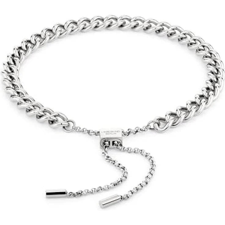 Liebeskind Berlin Armband LJ-1386-B-23, Edelstahl Schmuckarmband mit Zugverschluss, 23 cm, Silber – Bild 1