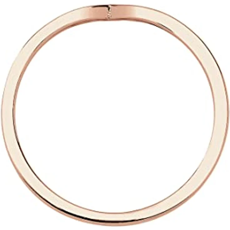 Elli Ring Damen V-Form Geo Stacking, 925 Sterling Silber rosévergoldet, handgefertigt, anlaufgeschützt – Bild 3