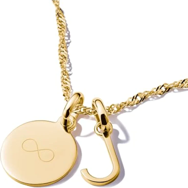 Thomas Sabo Charm Club Connect Charm-Anhänger Buchstabe J, 18k vergoldet aus recyceltem 925 Silber, CC1216-413-39 – Bild 2