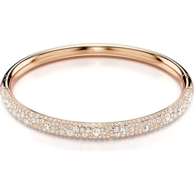 Swarovski Sublima Armreif, Rosé Vergoldeter Damenarmreif mit Swarovski Kristallen im Schnee-Pavé Design – Bild 1