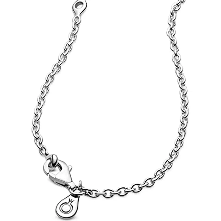 Pandora Kette Damen, Rundankerkette aus 925/- Sterling Silber, 2 mm Stärke, mit Karabiner-Verschluss – Bild 4