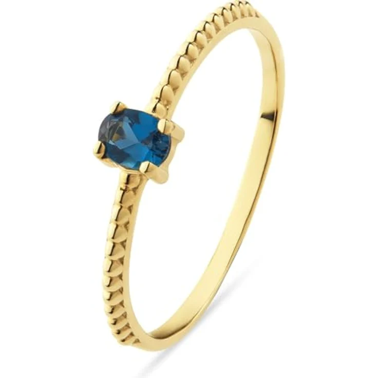 CHRIST Damenring 1 Farbstein 50, Gelbgold, zeitloser Schmuck für Damen – Bild 1