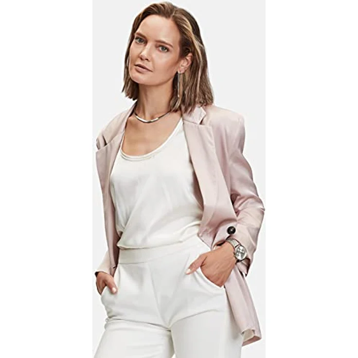 LIEBESKIND Ohrhänger Sleek Chain, Edelstahl mit variabel tragbarem Anhänger, 3 oder 7 cm Länge – Bild 4