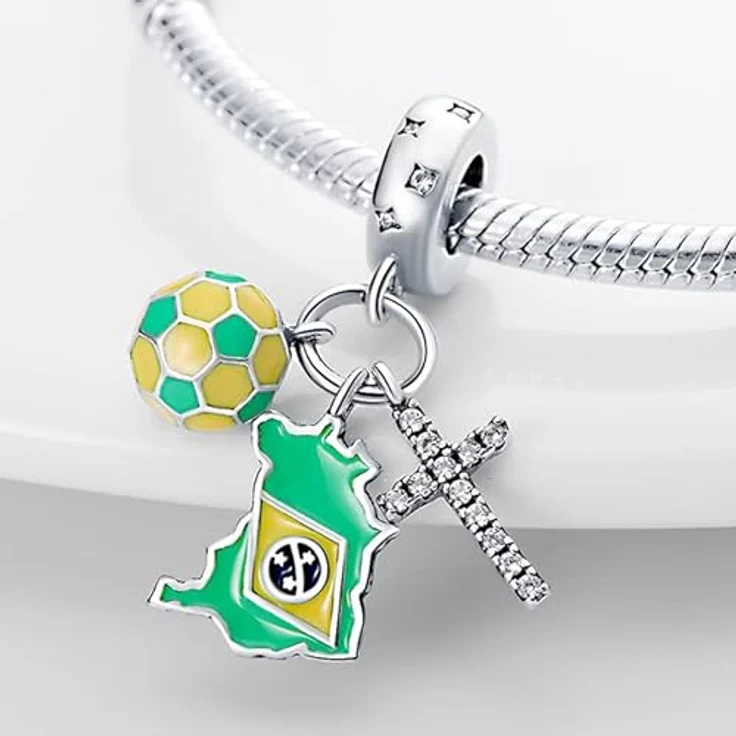 TINSLO Charm Anhänger Damen 925 Sterling Silber, Zirkonia, kompatibel mit Pandora Armband und Halskette für Frauen und Mädchen – Bild 2