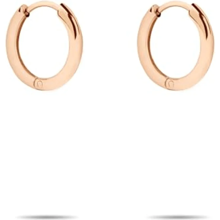 Liebeskind Berlin Creole LJ-1666-E-14, Edelstahl mit IP Roségold-Finish, 1,4 cm, Schanierverschluss – Bild 3