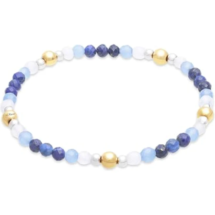 s.Oliver Bracelet - Edelstahl Armband - silber - verstellbare Kugelkette bis 18 cm - wasserfest & hautfreundlich – Bild 1