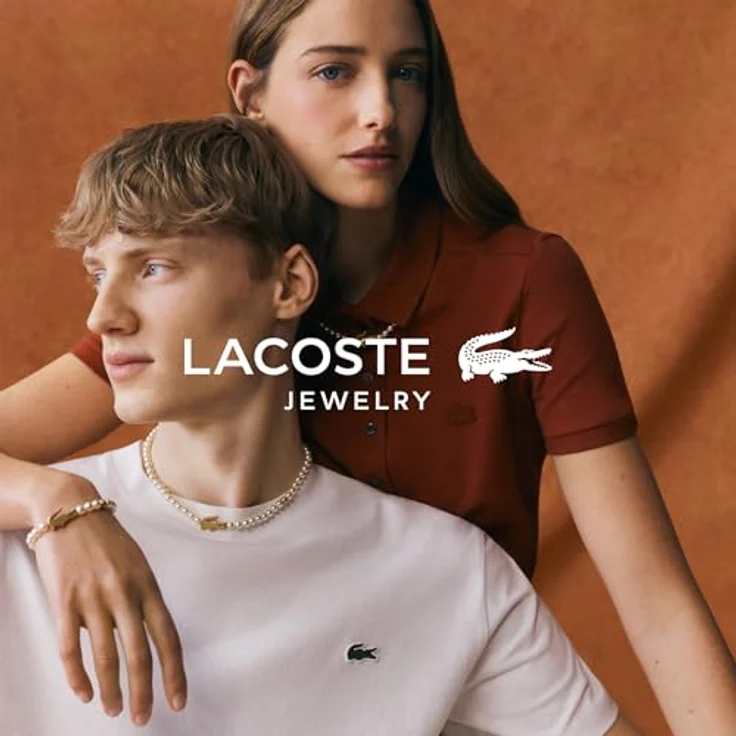 Lacoste MATCHPOINT Perlenarmband für Männer und Frauen, Gelbgold mit Tennisball- und Krokodil-Charm, 160 mm (mit 5 mm Verlängerung) – Bild 4