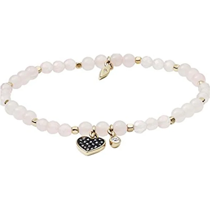 Fossil Damen Armband Wellness, Rosa Halbedelstein, Innenlänge 165 mm, JA6922710 – Bild 4