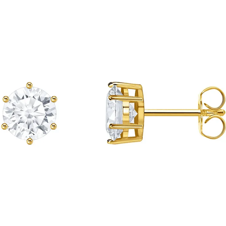 THOMAS SABO Paar Ohrstecker Solitär, Schmuck Silber 925 mit Zirkonia (synth)