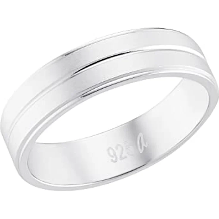 Amor Ring 925 Sterling Silber Unisex, matt/glänzend, in Schmuck Geschenk Box – Bild 1