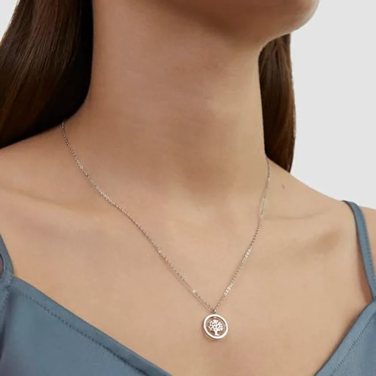 s.Oliver Necklace - Elegante Ankerkette aus poliertem Edelstahl, Silber, 47 cm - Wasserfest & hautfreundlich – Bild 2
