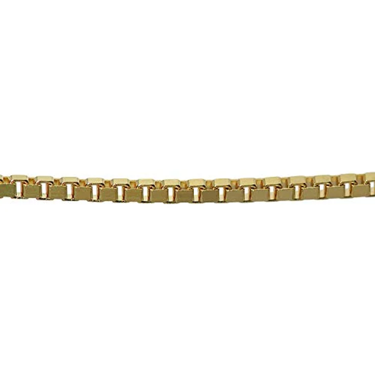 trendor Kruzifix-Anhänger Gold 333 mit goldplattierter Herren-Halskette, Bicolor Kreuz 31 x 19 mm, 60 cm Venezianerkette, elegantes Geschenk – Bild 3
