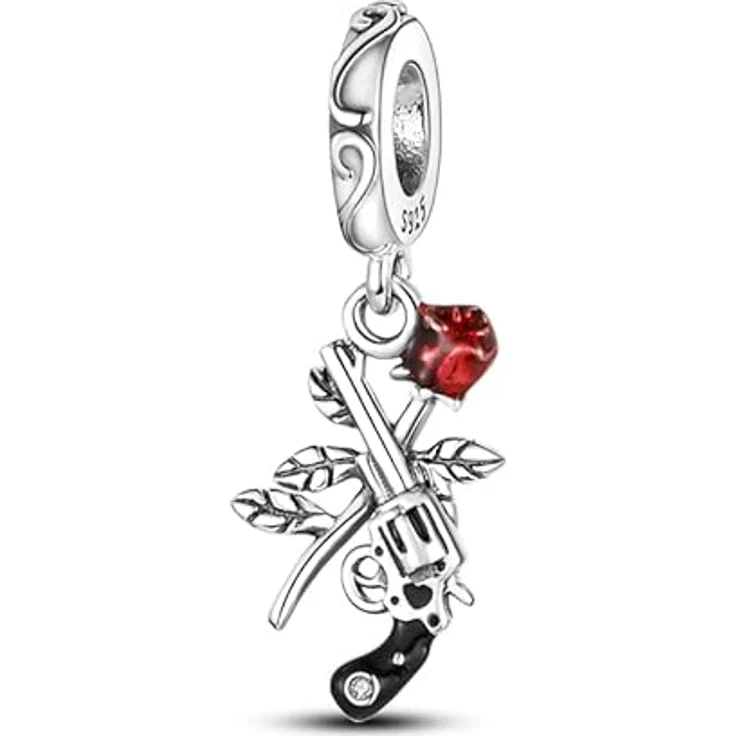 Pandach Charm Anhänger für Armband und Halskette, 925 Sterling Silber mit Zirkonia-Steinen, kompatibel mit europäischen Armbändern für Frauen und Mädchen – Bild 1