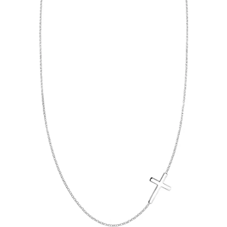 Elli Halskette Damen Kreuz Anhänger Religion Basic, 925 Sterling Silber, handgefertigt, anlaufgeschützt, zeitloses Design – Bild 2