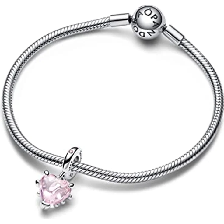 PANDORA Moments Anhänger Stammbaum, Sterlingsilber mit märchenrosa Cubic Zirkonia und rosarot-schattiertem Kristall – Bild 3