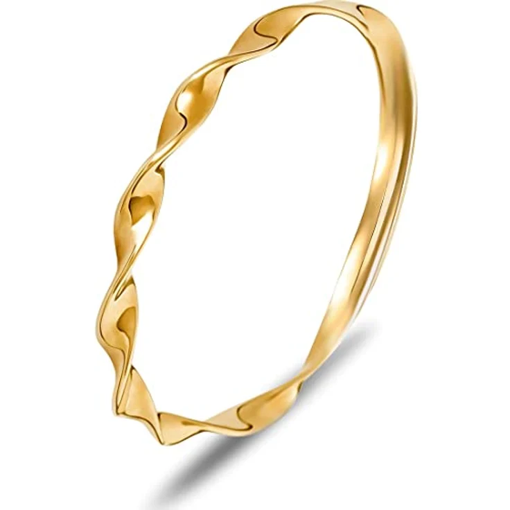 CHRIST Damenring 375er Gelbgold, elegante Goldkreation, Größe 54, in Geschenkbox – Bild 1