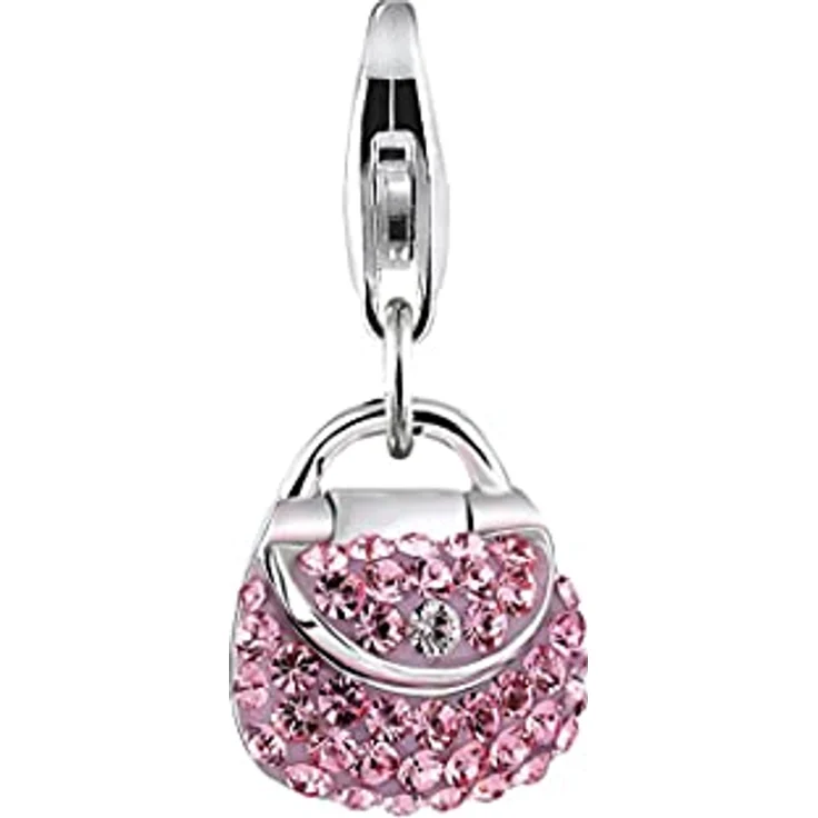 Nenalina Handtasche Karabiner Charm Anhänger für Bettelarmband, 925 Sterling Silber, vielseitig kombinierbar, Echtheitsstempel – Bild 2