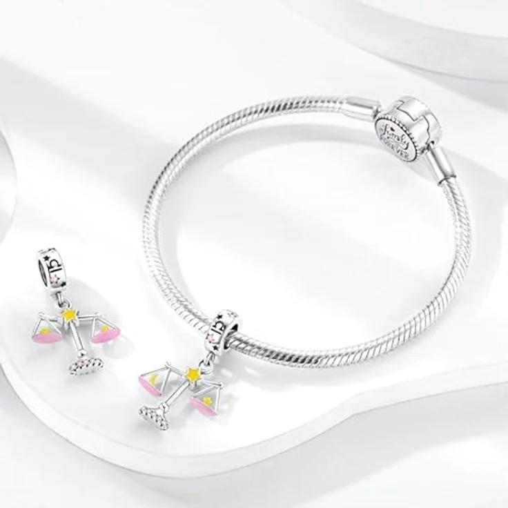 Pandach Damen Charm Anhänger Sternzeichen, 925 Sterling Silber Charms Beads für Pandora Armband, kompatibel mit europäischen Armbändern und Halsketten, 12 Sternbilder – Bild 3