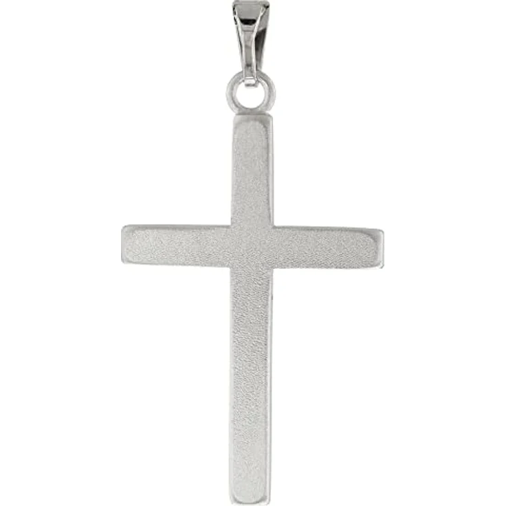 trendor Herren-Halskette mit Kreuz-Anhänger 28 mm aus Silber 925, zeitloser Halsschmuck mit Venezia-Kette, 50 cm, elegante Geschenkidee – Bild 2