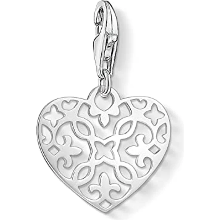 Thomas Sabo Charm-Anhänger Arabesque Herz, 925 Sterling Silber mit Karabinerhaken für Charms und Bettelarmbänder – Bild 3