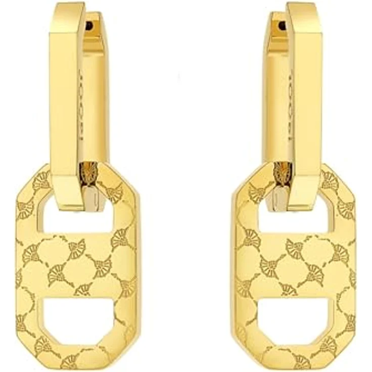 JOOP! Creolen Edelstahl Damen Ohrschmuck, 1,7 cm, Gold, mit Scharnierverschluss in Geschenkbox, 2035137 – Bild 5