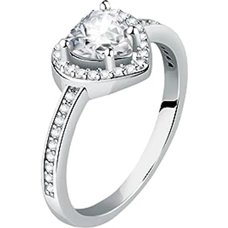 Morellato Tesori Damen Ring, Zirkone, Silber 925 - SAVB14012, elegante Schmuckstück mit Originalverpackung