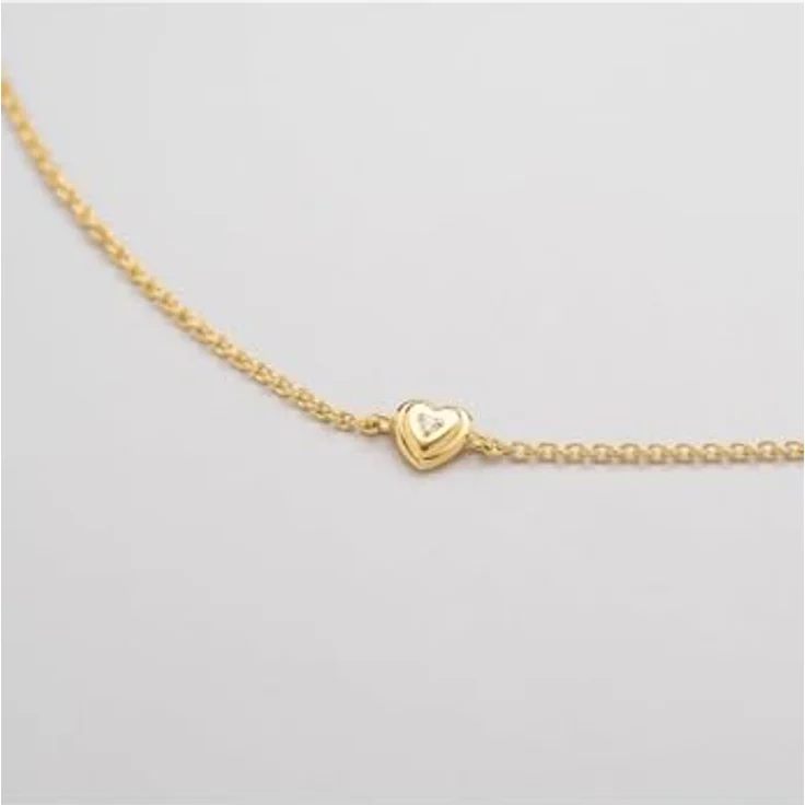 Guido Maria Kretschmer Damen-Armband aus 925er Silber mit Zirkonia, Gelbgold, One Size 32030293 – Bild 2