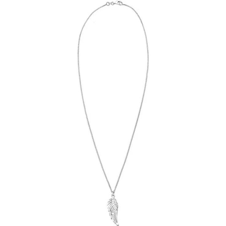 Elli Damen Halskette Flügel Anhänger Engel Symbol, 45 cm, 925 Sterling Silber, Boho Trend, anlaufgeschützt und hochglanzpoliert – Bild 3