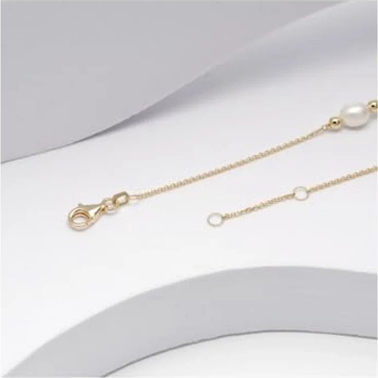 CHRIST Damen-Armband 585er Gelbgold mit Süßwasserperle, One Size – Bild 3