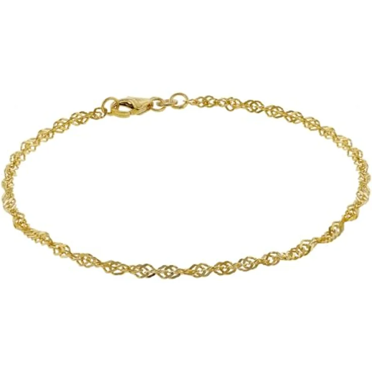 Trendor Gold Singapur Armband 333, 19 cm Damen Armschmuck aus 8 Karat Gold, 2,4 mm Breite, elegantes Design, Geschenkidee in Schmuck-Box, Modell 50521 – Bild 1