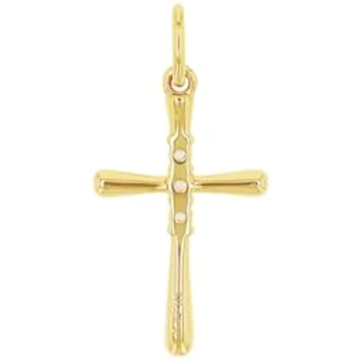 Amor Kreuzanhänger 925 Sterling Silber mit Zirkonia, 22 mm, glänzend – Bild 2