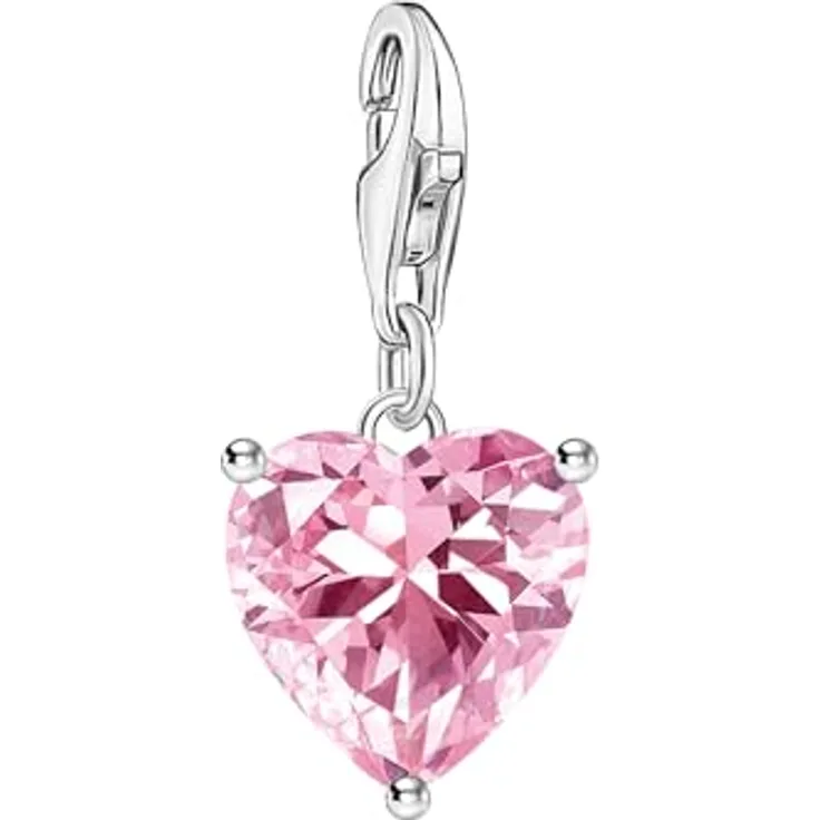 THOMAS SABO Charm-Anhänger aus recyceltem 925er Sterlingsilber mit Karabinerhaken für Charm Armbänder und Ketten