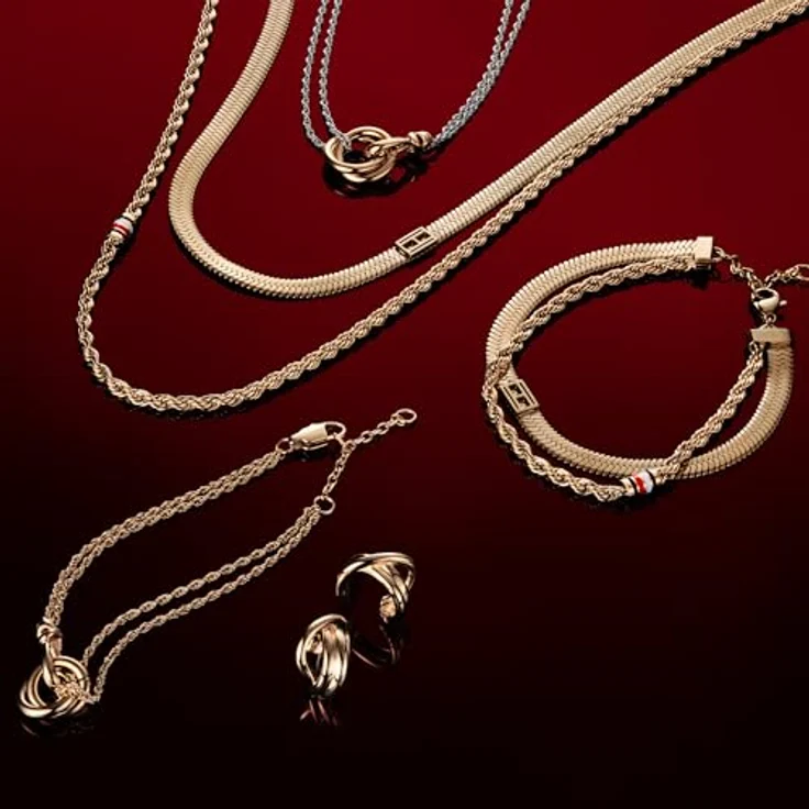Tommy Hilfiger Jewelry Steckerohrringe, Damen-Ohrstecker aus Gelbgold mit nautischem Knotendesign - 2780993 – Bild 4