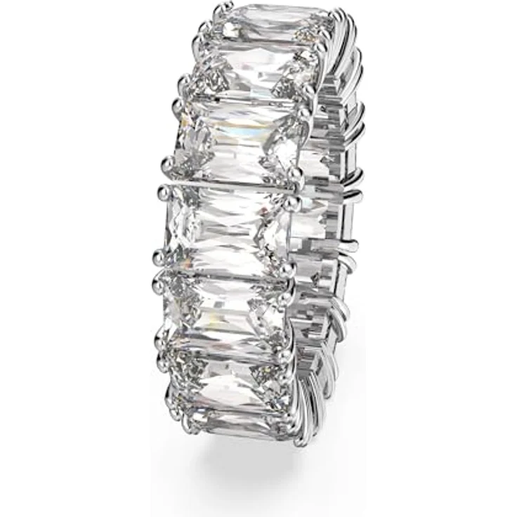 Swarovski Matrix Vittore Ring, Rechteckschliff, Weiß, Rhodiniert, eleganter Damenring für raffiniertes Understatement – Bild 3