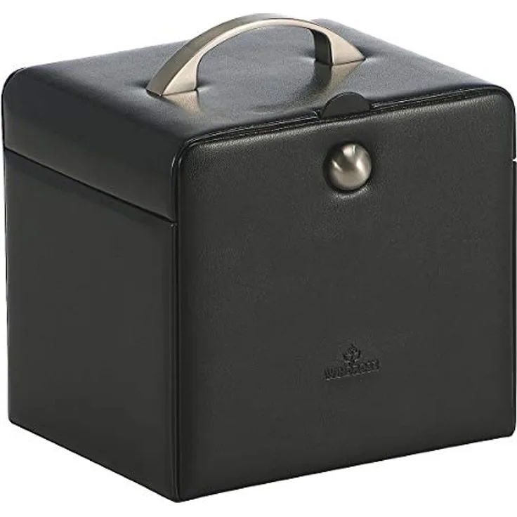 Windrose Merino Charmbox Schmuckkasten 21 cm, Organizer mit 8 Litern Volumen und Trennblatt, 22,5 cm x 18,5 cm, grau