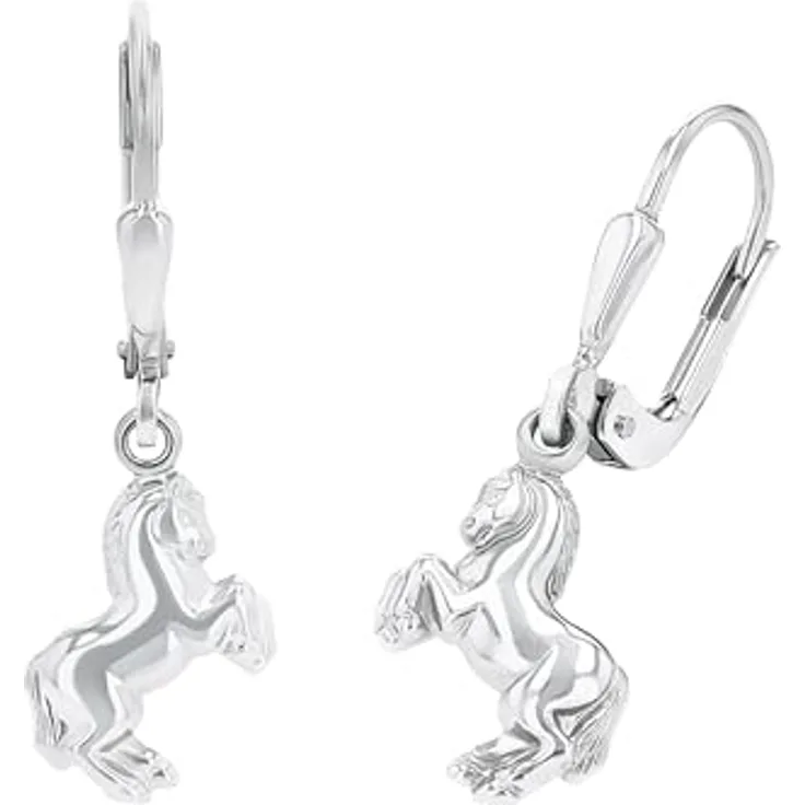 Amor Ohrhänger Pferd, 925er Sterling Silber, 2,6 cm, Geschenkbox