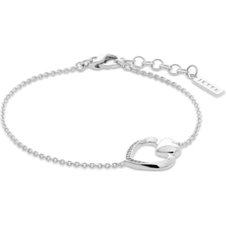 JETTE Damen-Armband 925er Silber, recycelter Zirkonia, One Size, Silber – Bild 1
