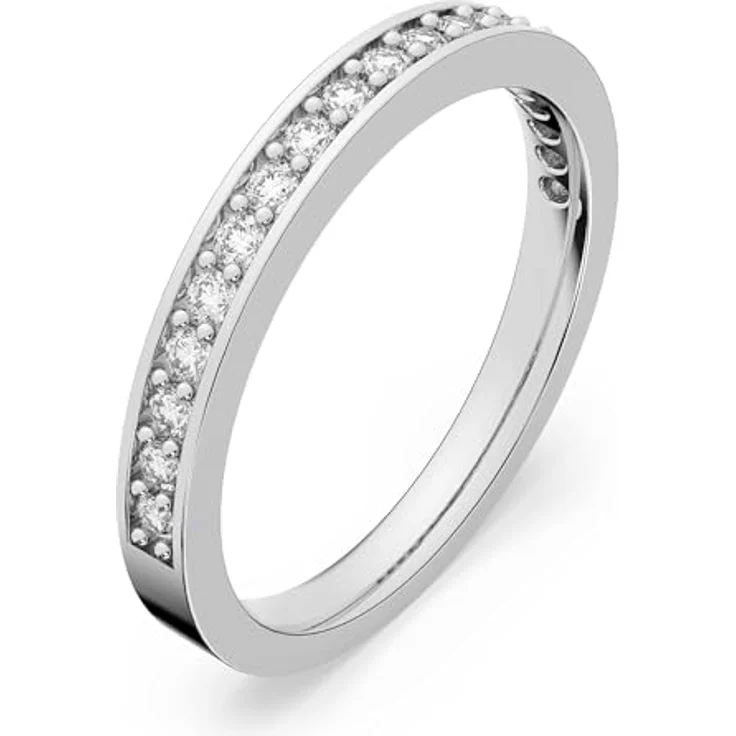Swarovski Fingerring Matrix Tennis, mit Swarovski® Kristall, elegant und zeitlos – Bild 2