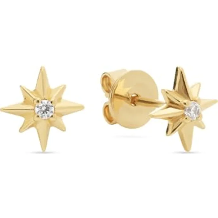 Guido Maria Kretschmer Damen-Ohrhänger 925er Silber mit Zirkonia, Gelbgold, One Size