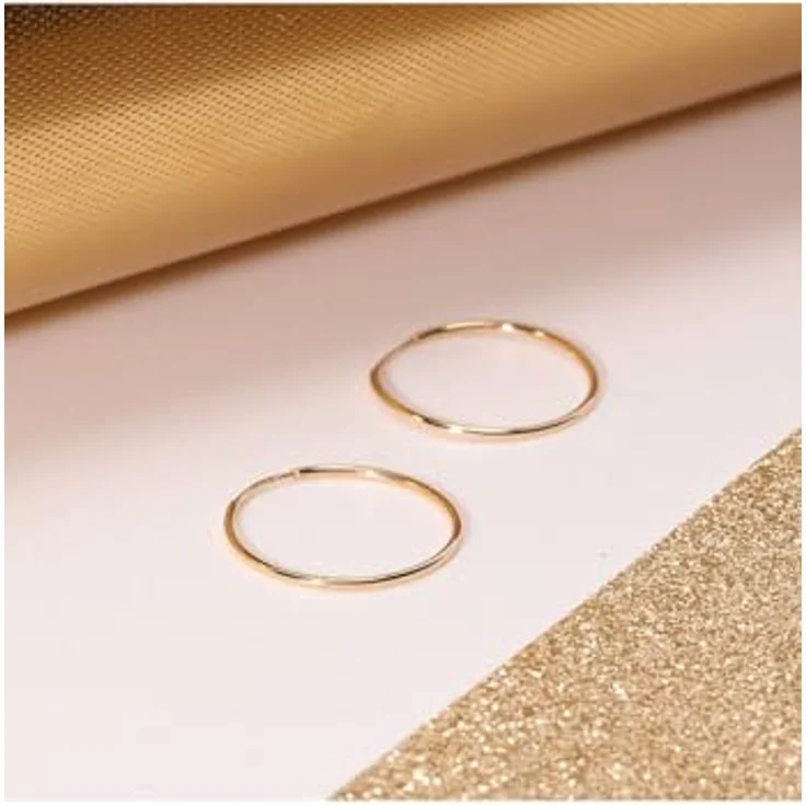 CHRIST Creolen 88754948, 585er Gelbgold, schlichte Eleganz für jeden Anlass – Bild 4