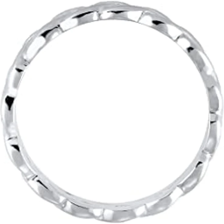 Elli Fingerring Geflochten im Zopfmuster, 925 Silber, gedrehte Optik für elegante Everyday-Styles – Bild 3