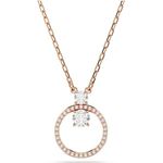 Swarovski Constella Anhänger, Rundschliff, Weiß, Roségold-Legierungsschicht mit Swarovski Zirconia