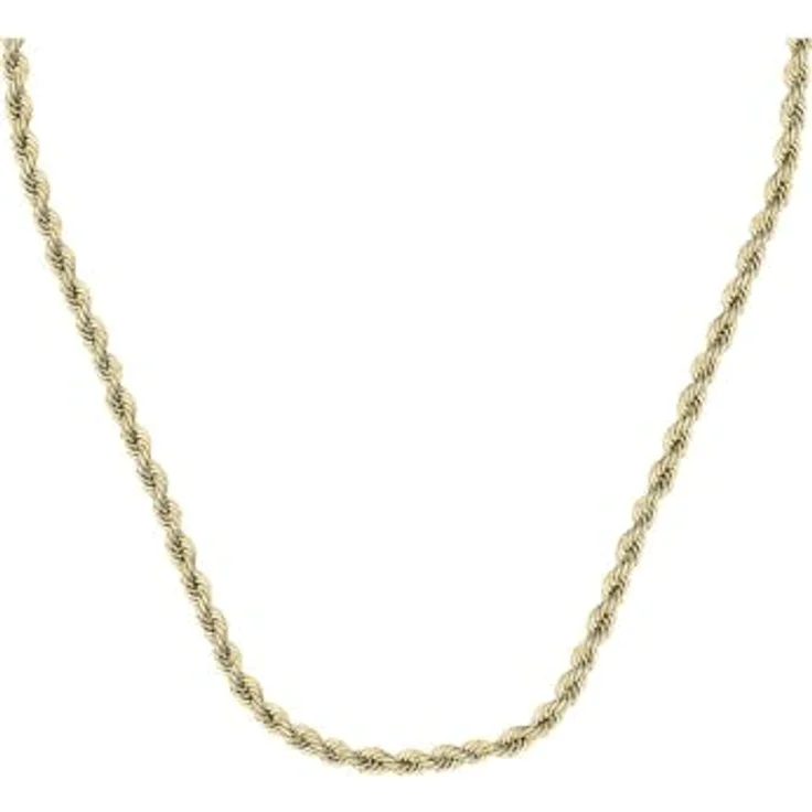 CHRIST Damen-Halskette 585er Gelbgold, edle Kordelkette mit Karabinerverschluss, One Size – Bild 1