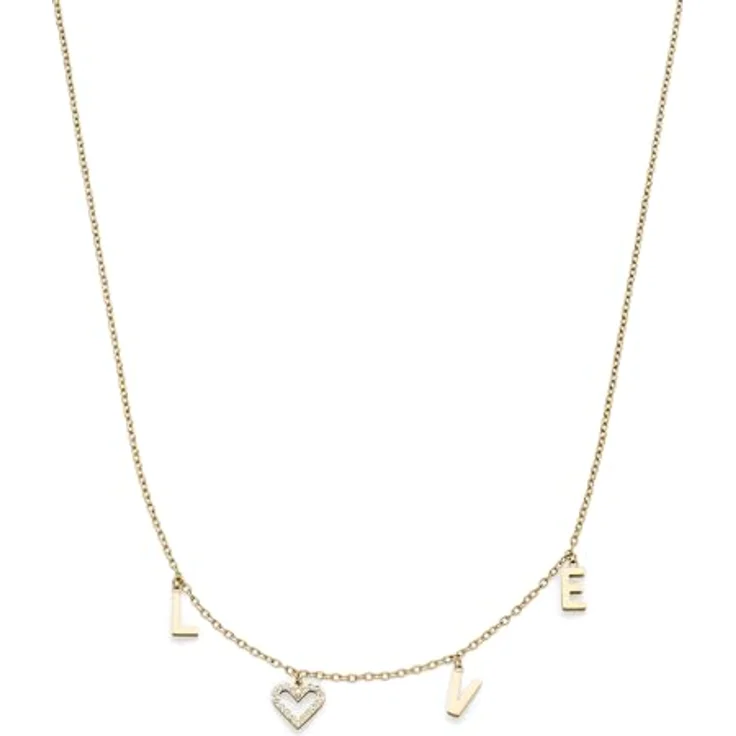 s.Oliver Necklace, Elegante Halskette aus poliertem Edelstahl, IP Gold, 47 cm, wasserfest & hautfreundlich – Bild 1