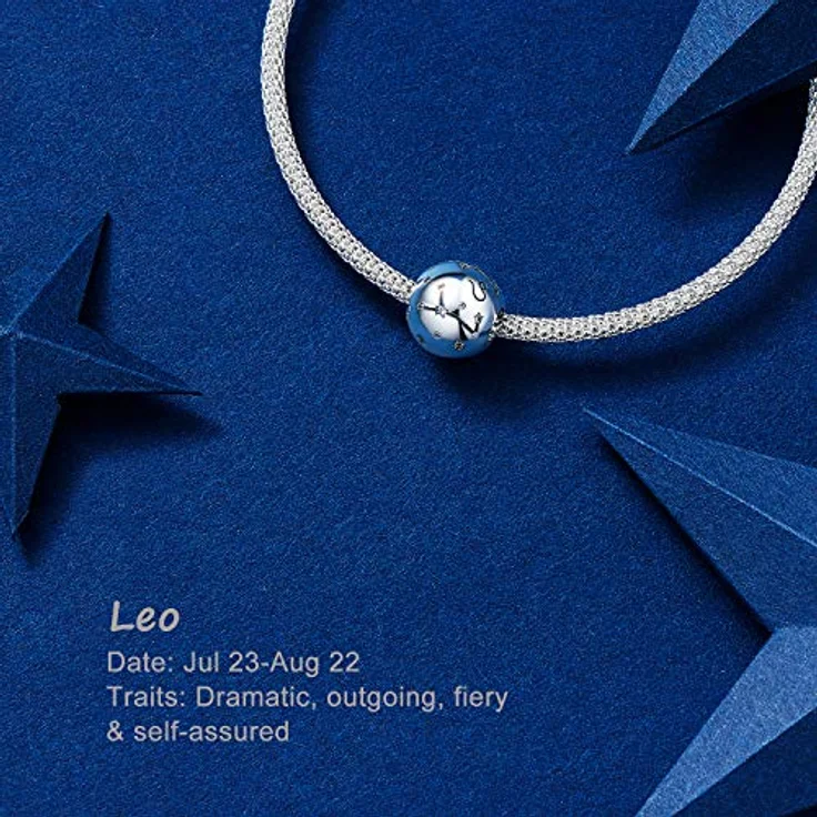 NINGAN Die Zwillinge 12 Sternzeichen Anhänger, 925 Sterlingsilber mit Zirkon-Kristallen, für Armband & Halskette, ideales Geburtsgeschenk für Frauen & Freundinnen – Bild 5