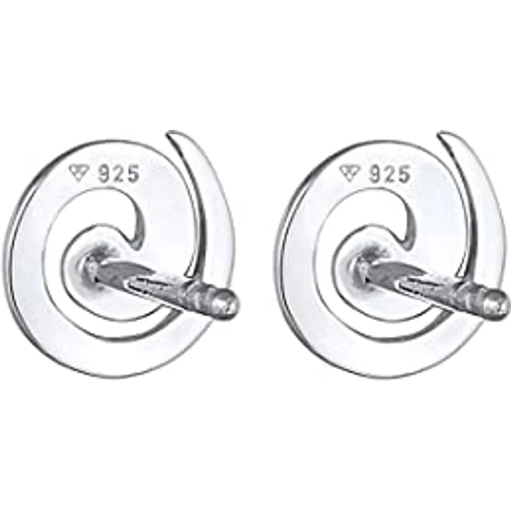 Elli Ohrringe Damen Ohrstecker Spirale aus 925 Sterling Silber, hochglanzpoliert und anlaufgeschützt, in türkiser Samtverpackung – Bild 4