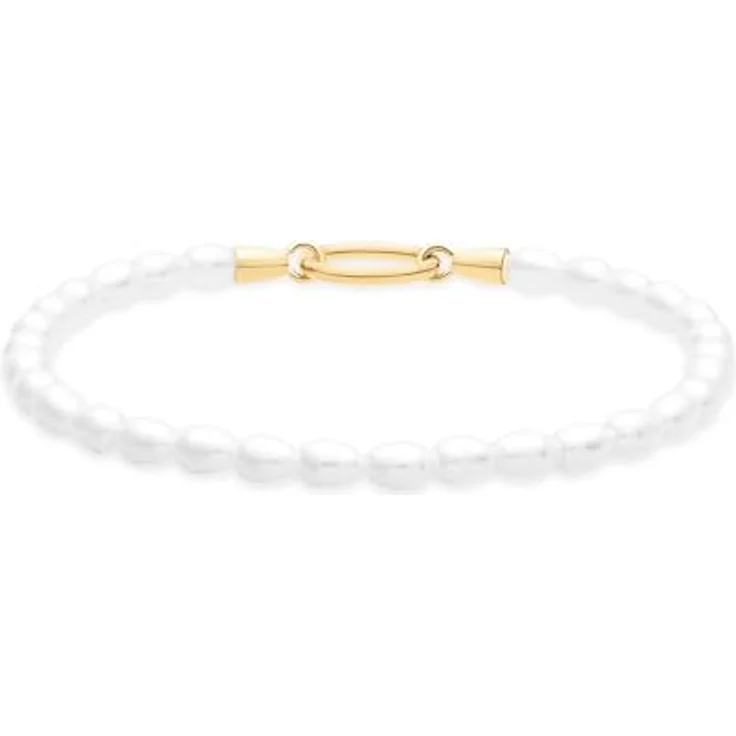 Tamaris Bracelet, elegantes Armband aus poliertem Edelstahl IP Gold, verstellbar bis 18 cm, wasserfest & hautfreundlich – Bild 1