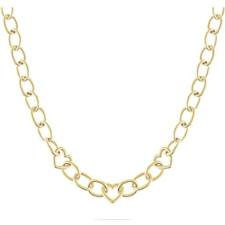 Guido Maria Kretschmer Damen-Halskette Edelstahl, Gelbgold, One Size, zeitloser Schmuck