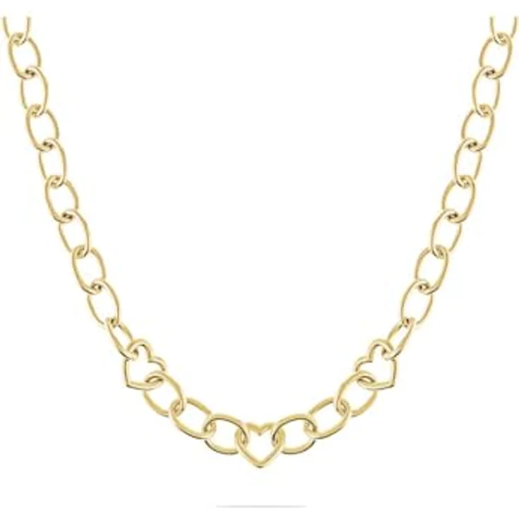 Guido Maria Kretschmer Damen-Halskette Edelstahl, Gelbgold, One Size, zeitloser Schmuck – Bild 1